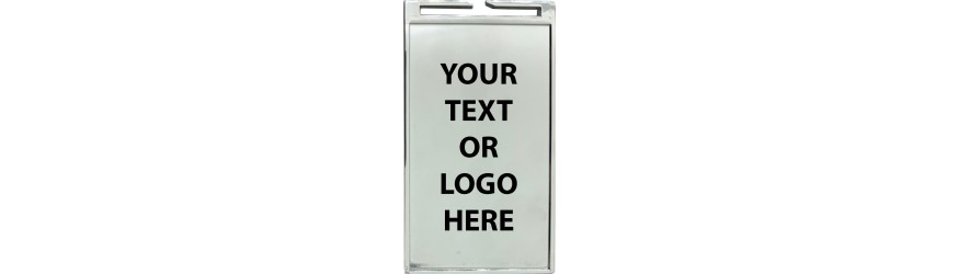 90MM RECTANGLE CUSTOM MEDAL (4MM THICK) GOLD, SILVER OR BRONZE